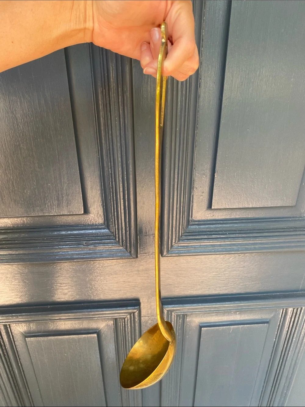 Vintage Brass Serving Ladle - Gold Finish Number 2